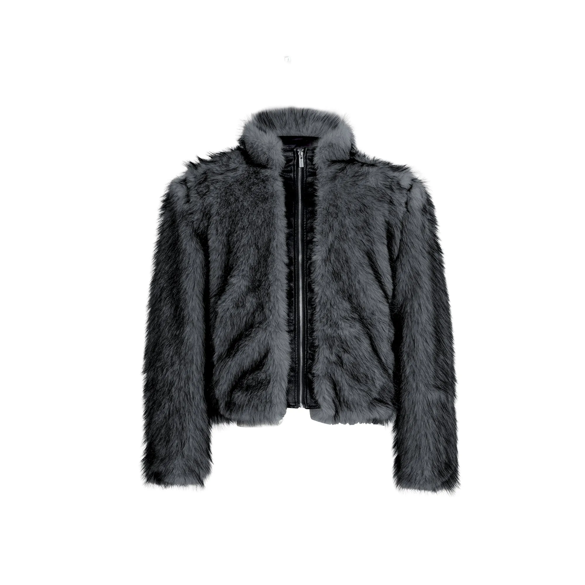 【24s Dec.】Furry PU Leather Coat