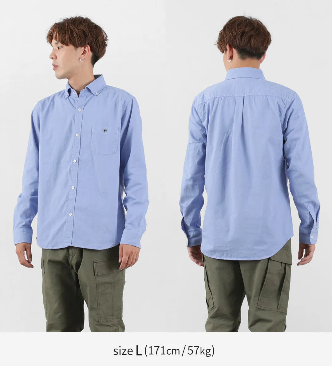 BARNS / Ox Long Sleeve Button Down Shirt