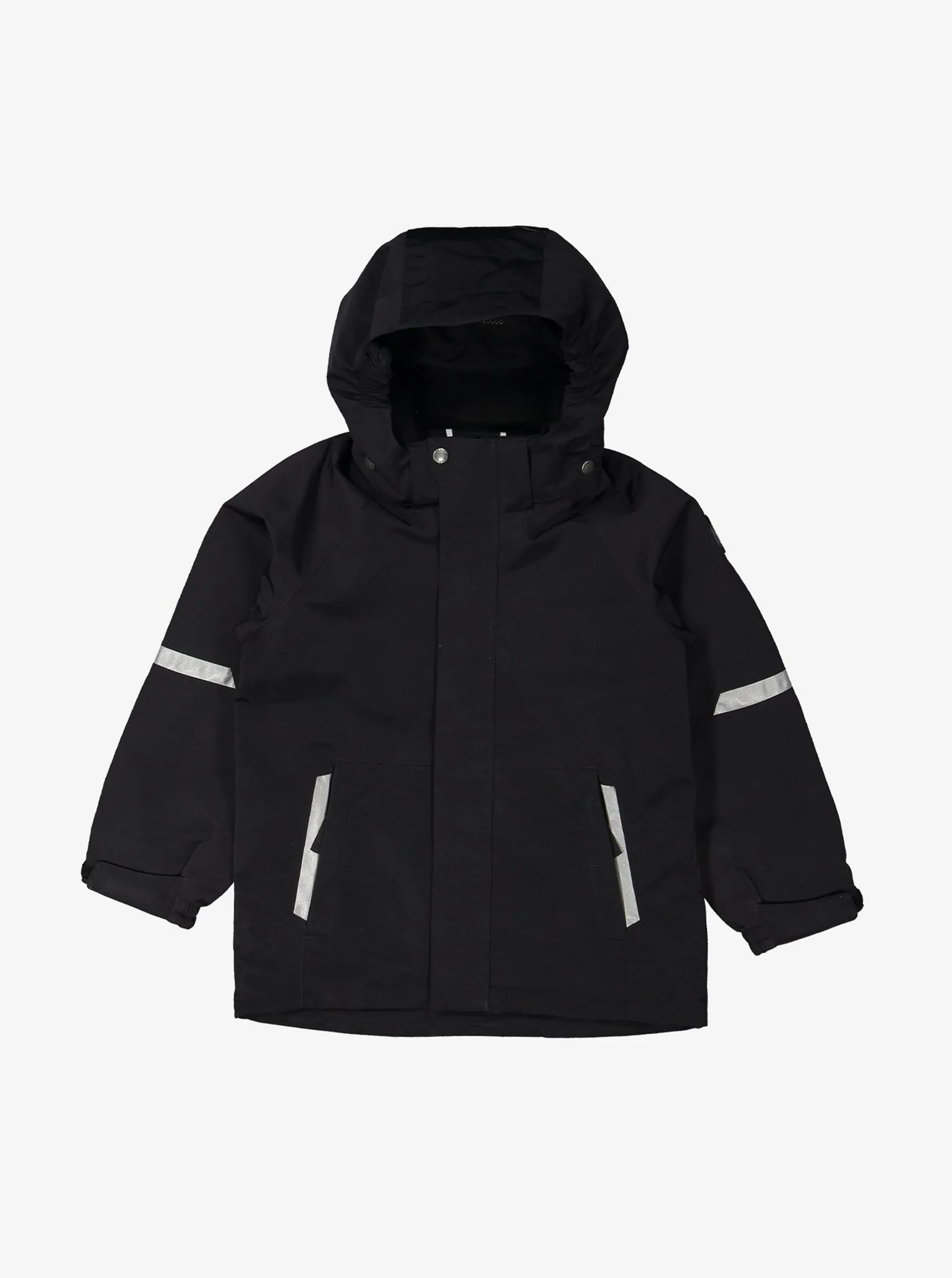 Black Waterproof Kids School Coat