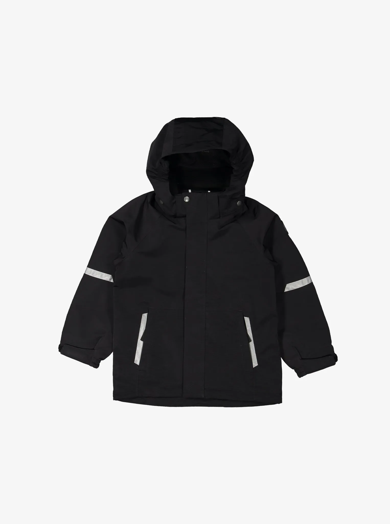 Black Waterproof Kids School Coat