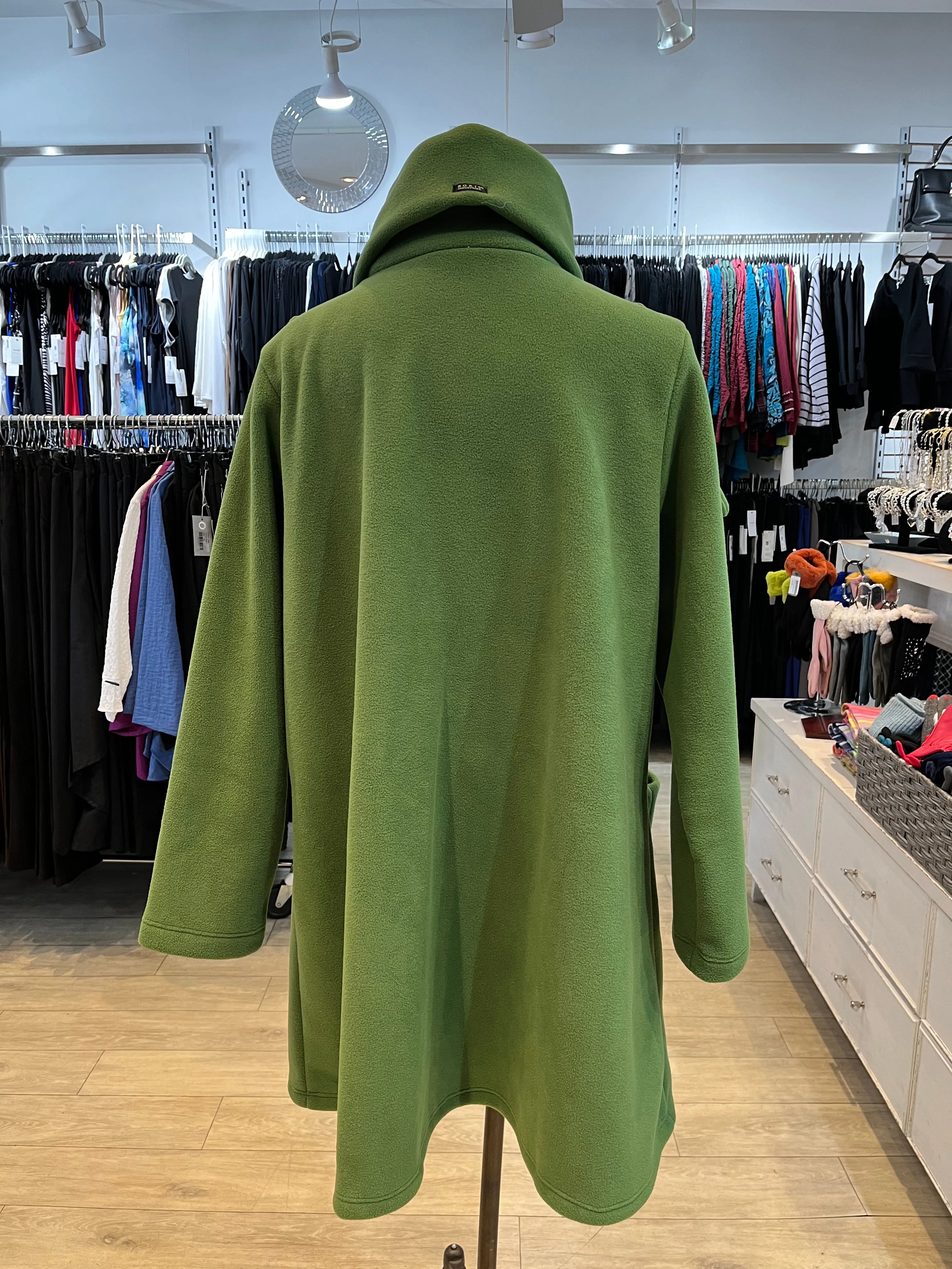 Boris Fashion, 1110 Wide Bow Fleece Jacket Gucci Green