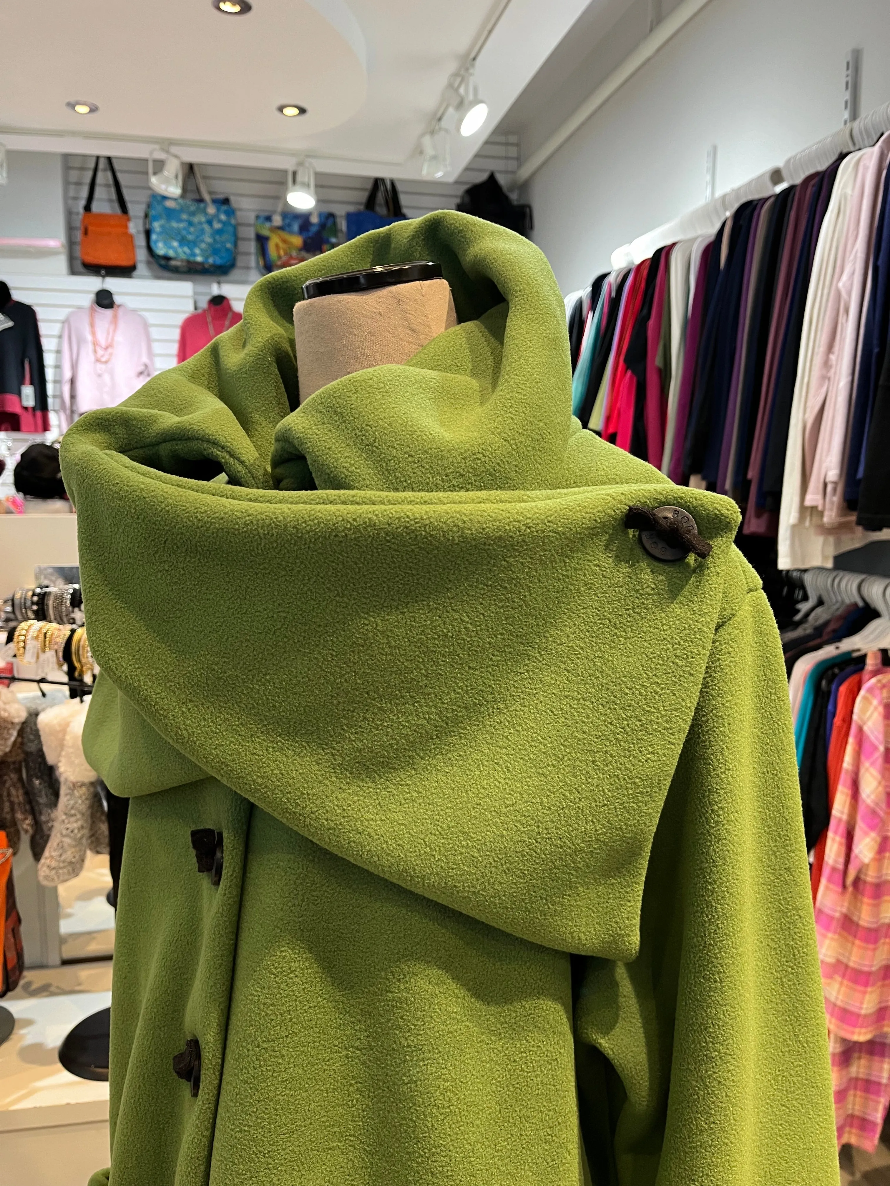 Boris Fashion, 1110 Wide Bow Fleece Jacket Gucci Green