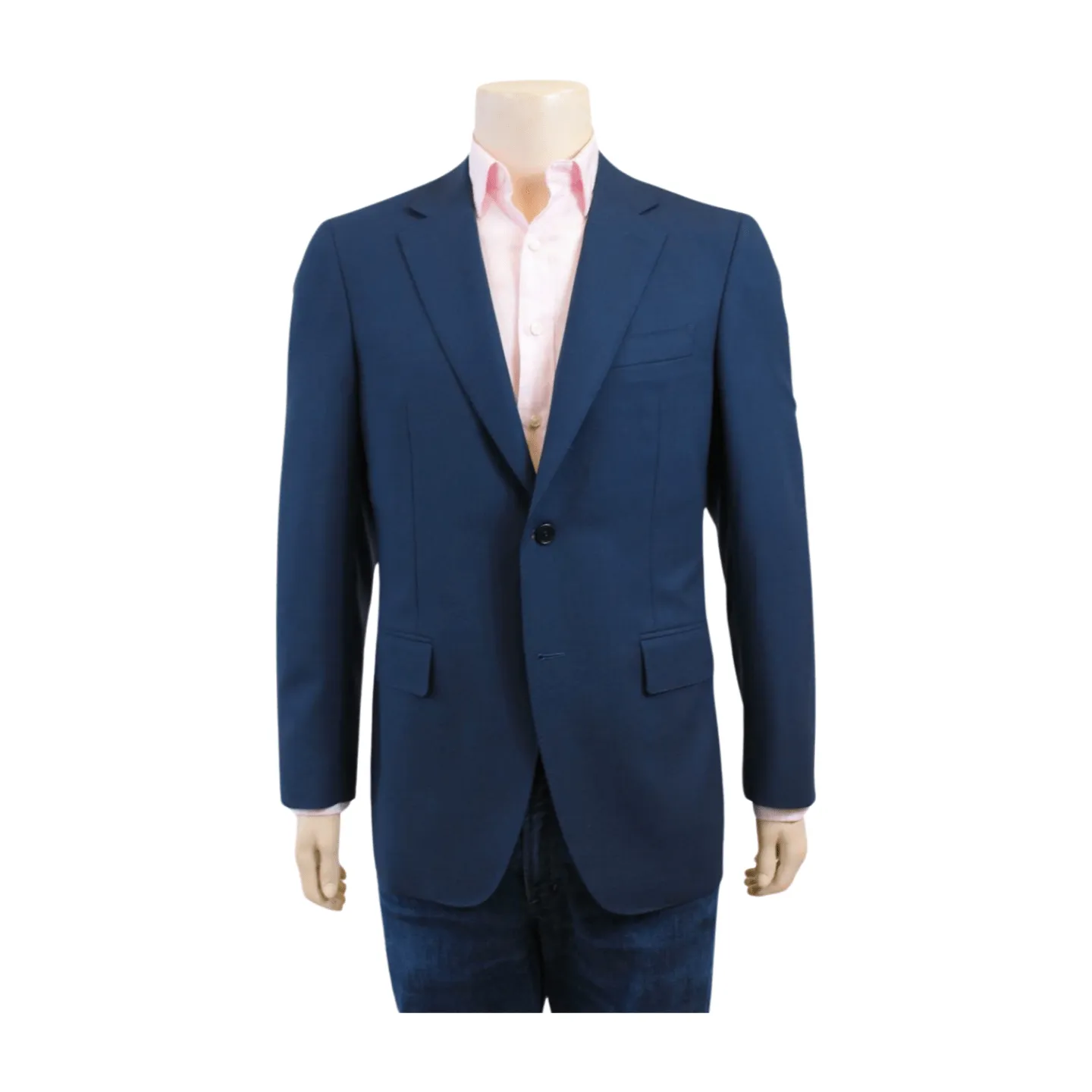 Canali Classic Fit Water Resistant Navy Wool Blazer