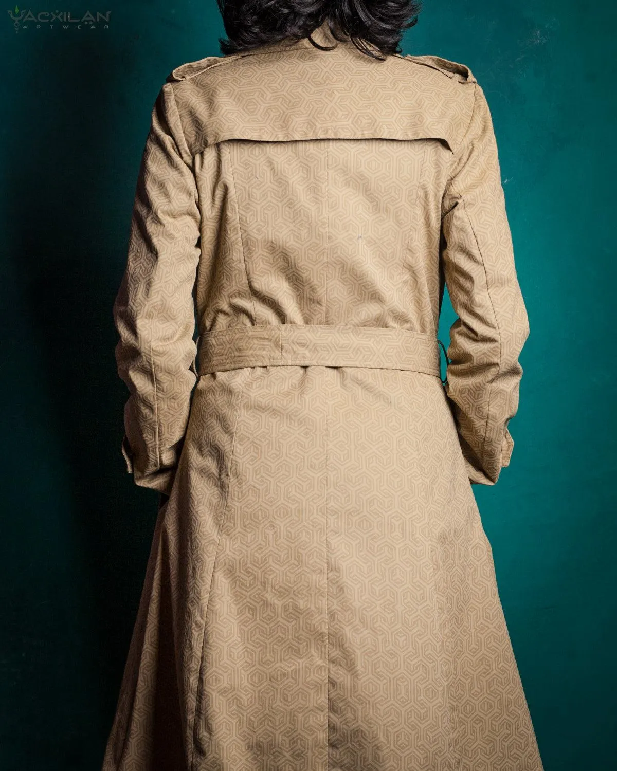 Coat Woman / Cotton Screenprinted - CLOUSEAU Sand TRIPIBO