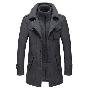 Cold-resistant Plus Cotton Woolen Men's Jacket