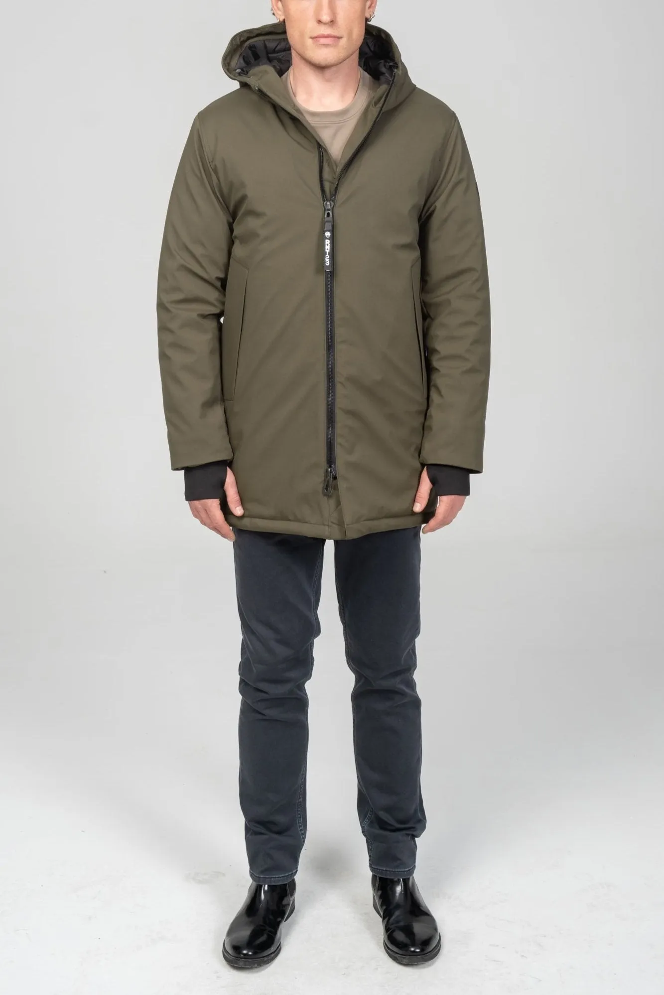 Cozy Seamless Winter Coat - Khaki