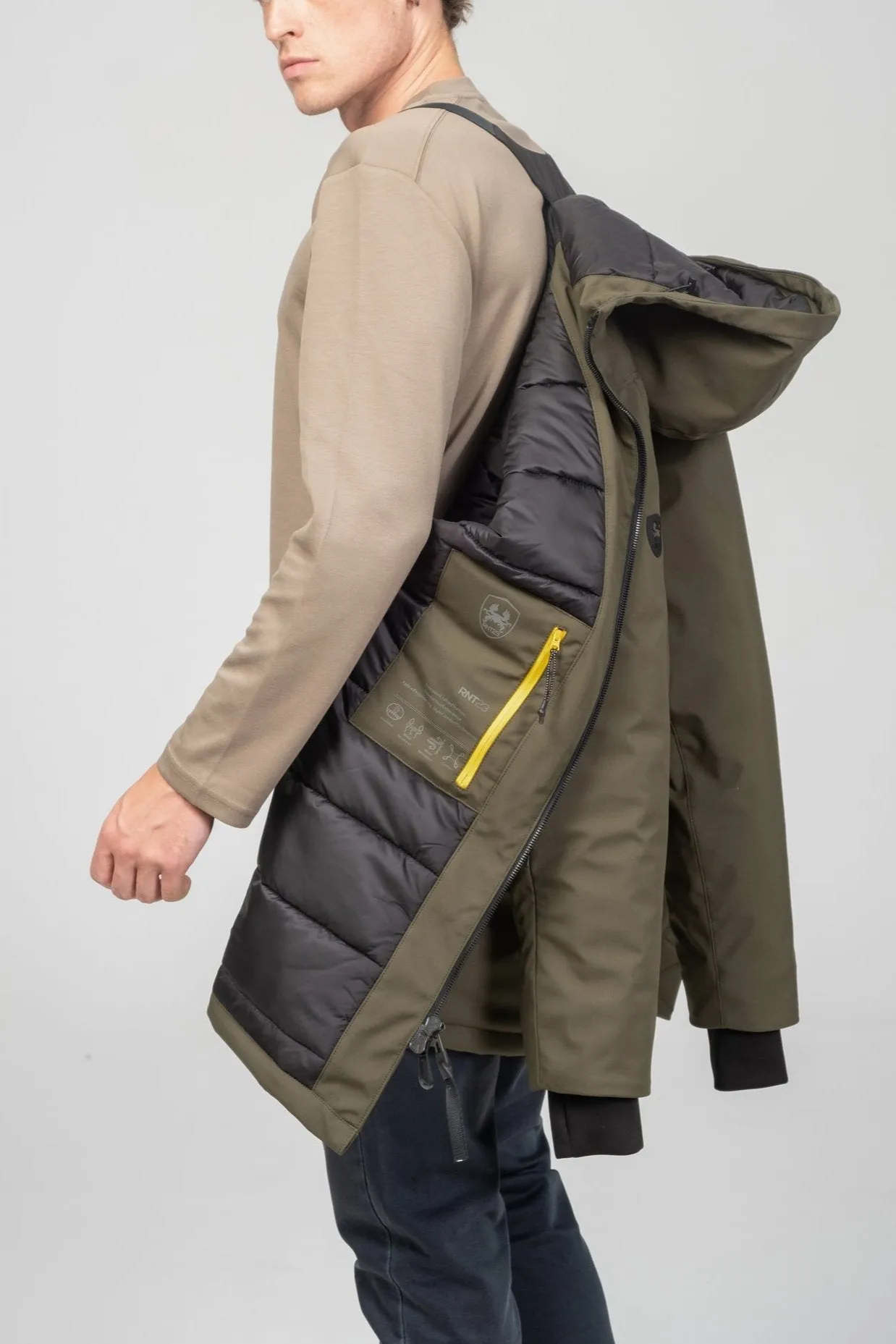 Cozy Seamless Winter Coat - Khaki