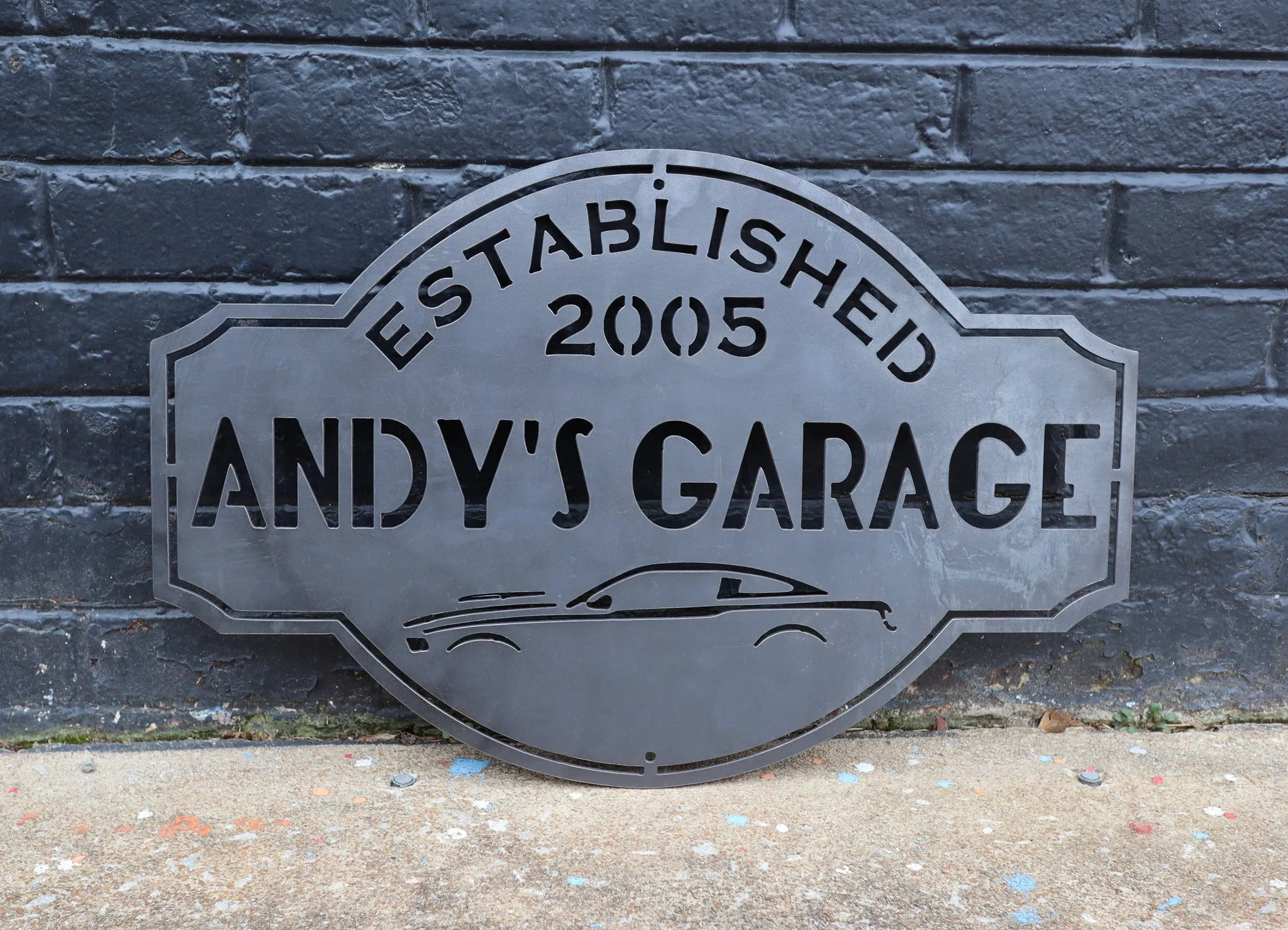 Custom Metal Garage Sign - Personalized Car Shop Decor - Rustic Wall Art, Man Cave Signs, Car Detailing, Work Shop