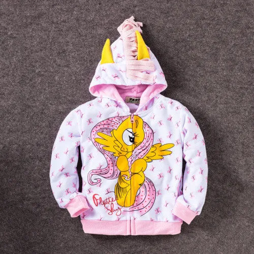 Cute Pony Kids Cartoon Jacket - Free Shipping to N.A.