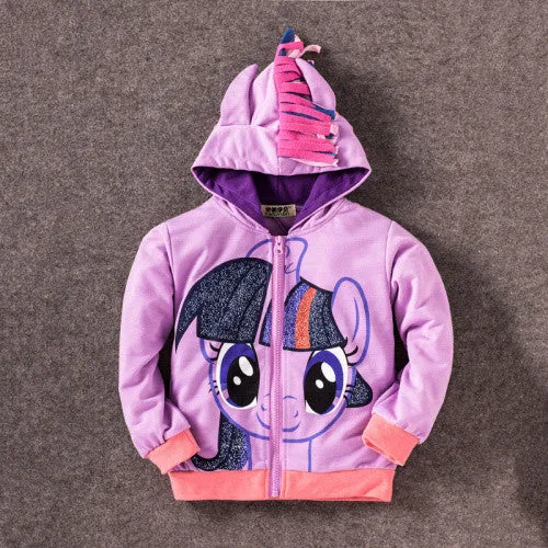 Cute Pony Kids Cartoon Jacket - Free Shipping to N.A.