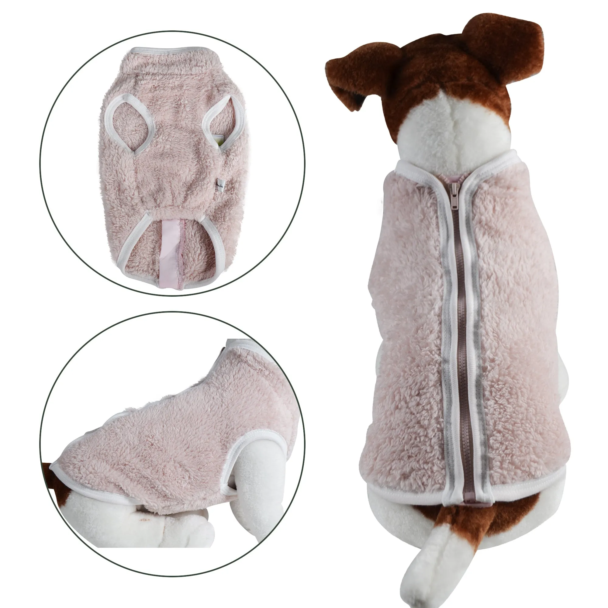 Faux Sheep Fur Dog Vest