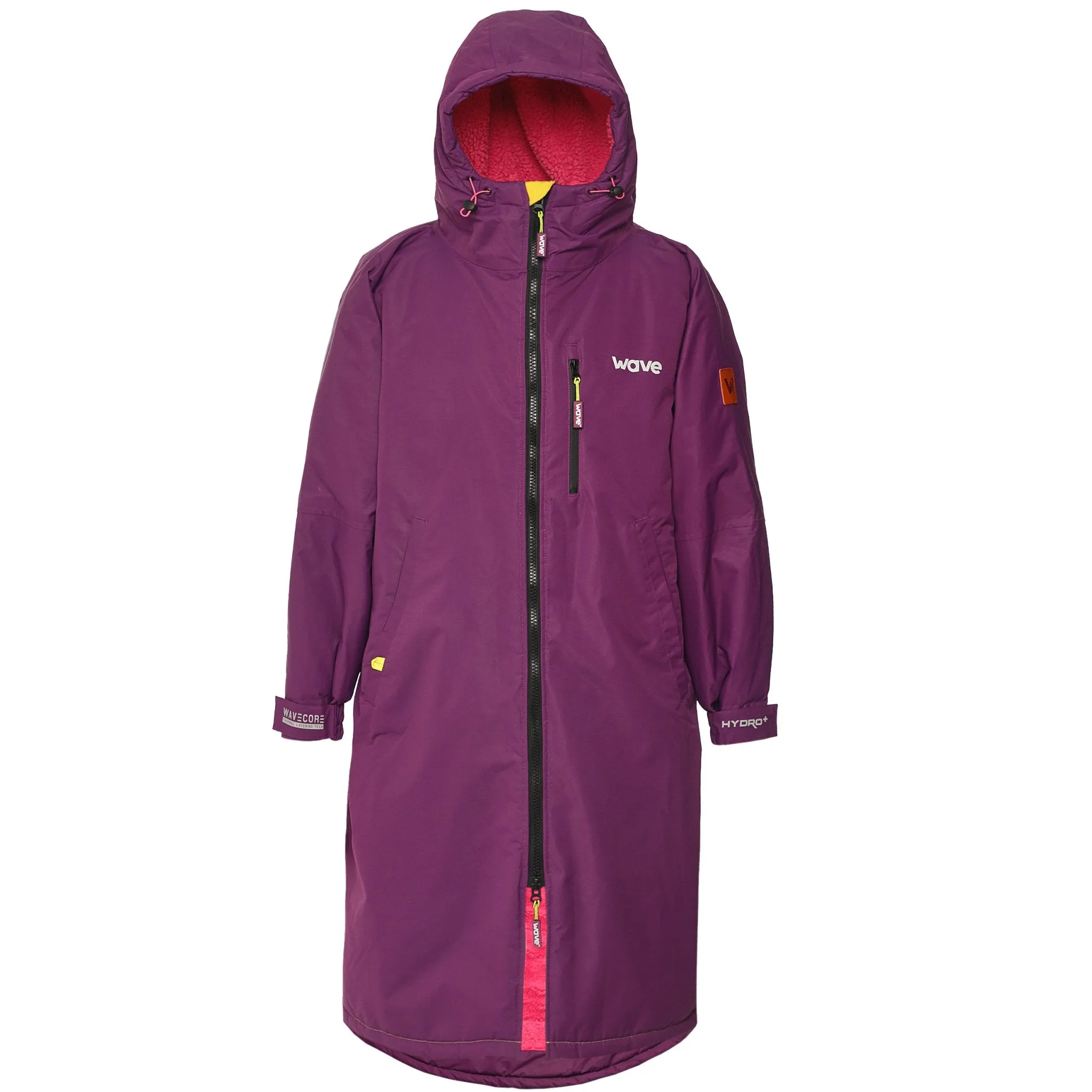 Fleece-Lined Hot Tub Changing Robe | Waterproof & Windproof | Unisex | Purple