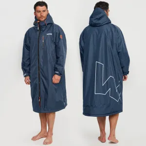 Fleece-Lined Waterproof Changing Robe | Waterproof & Windproof | Unisex | Navy Blue