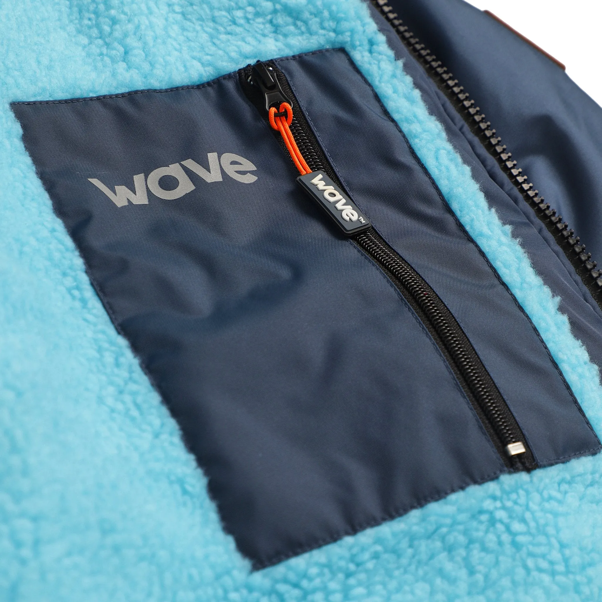 Fleece-Lined Waterproof Changing Robe | Waterproof & Windproof | Unisex | Navy Blue