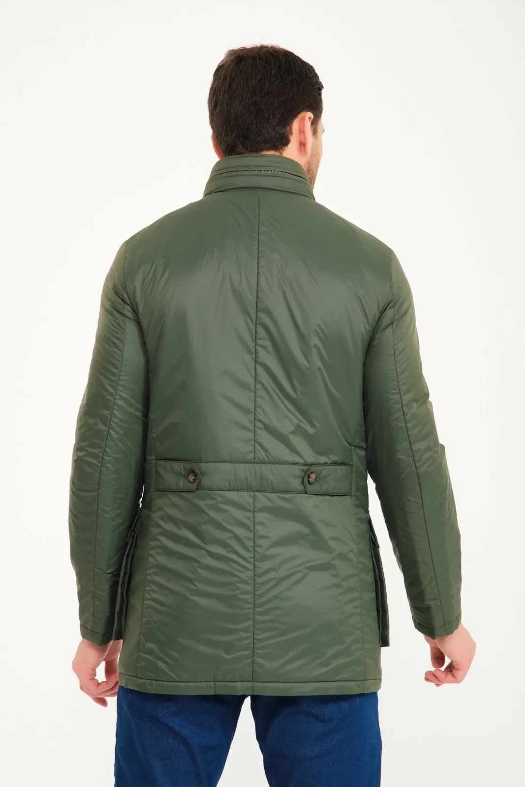 Green Long Waterproof Coat