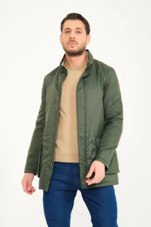 Green Long Waterproof Coat