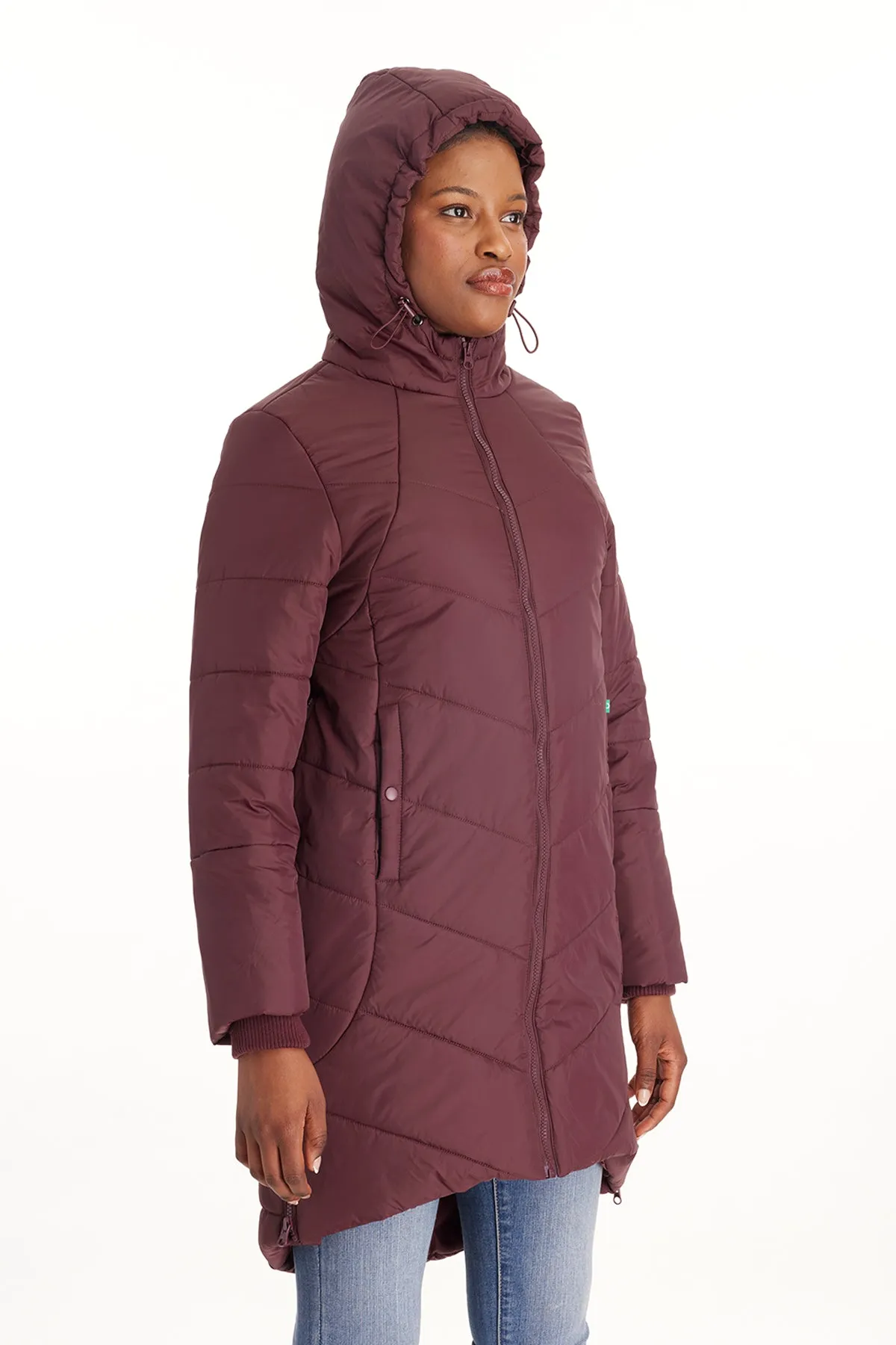 Harper 3 in 1 Maternity Coat Cocoon Mid Thigh