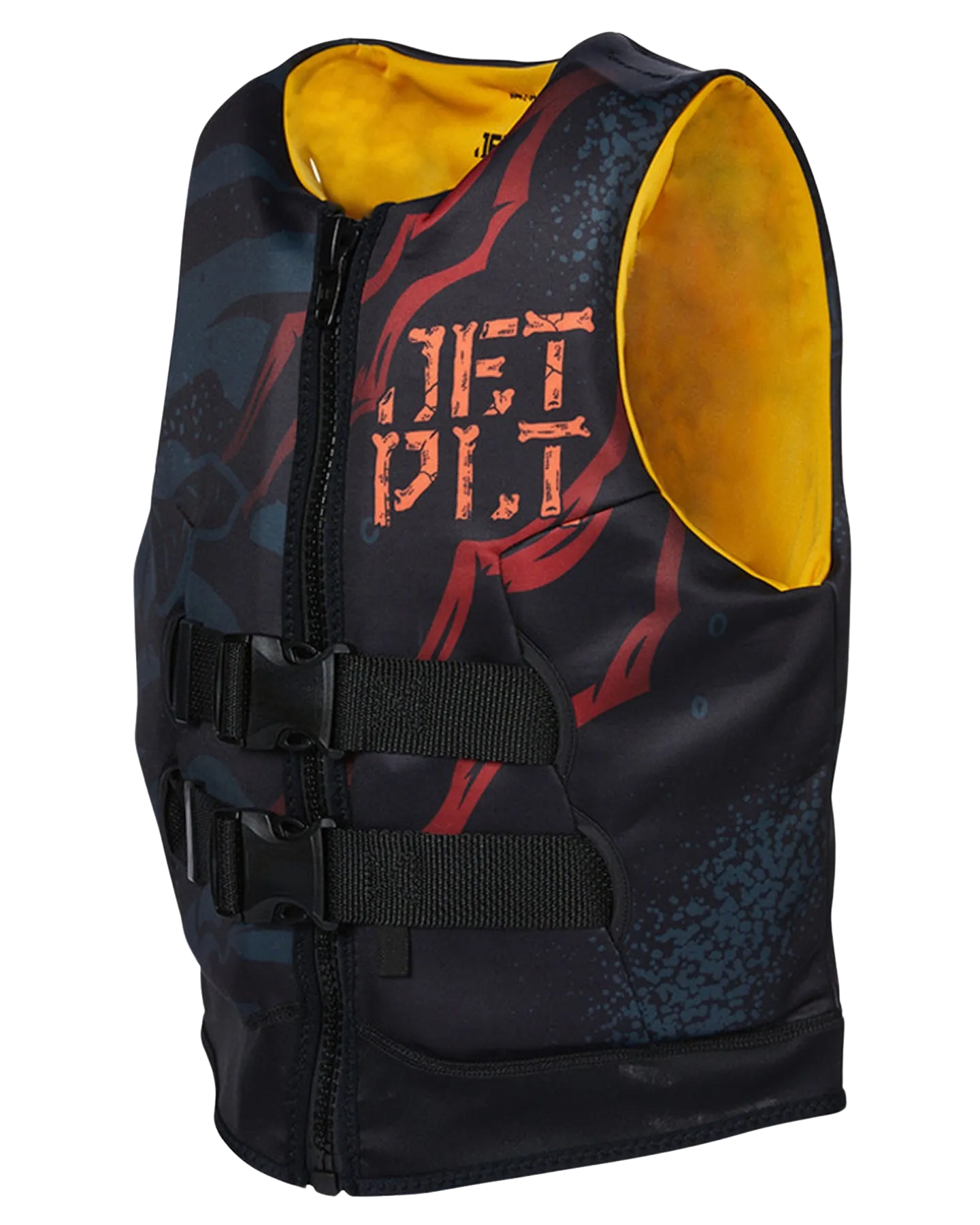 Jetpilot Boys Rex Youth Cause Neo Vest - Black - 2024