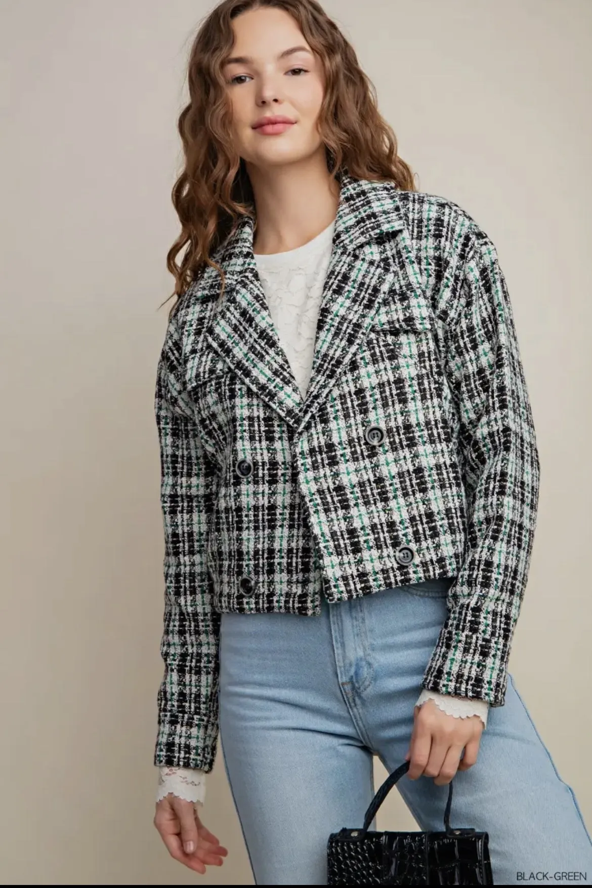 Kori Tweed Cropped Jacket