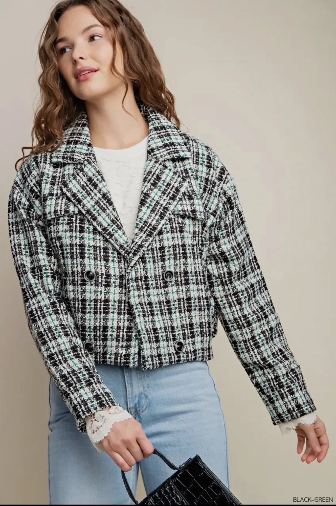 Kori Tweed Cropped Jacket