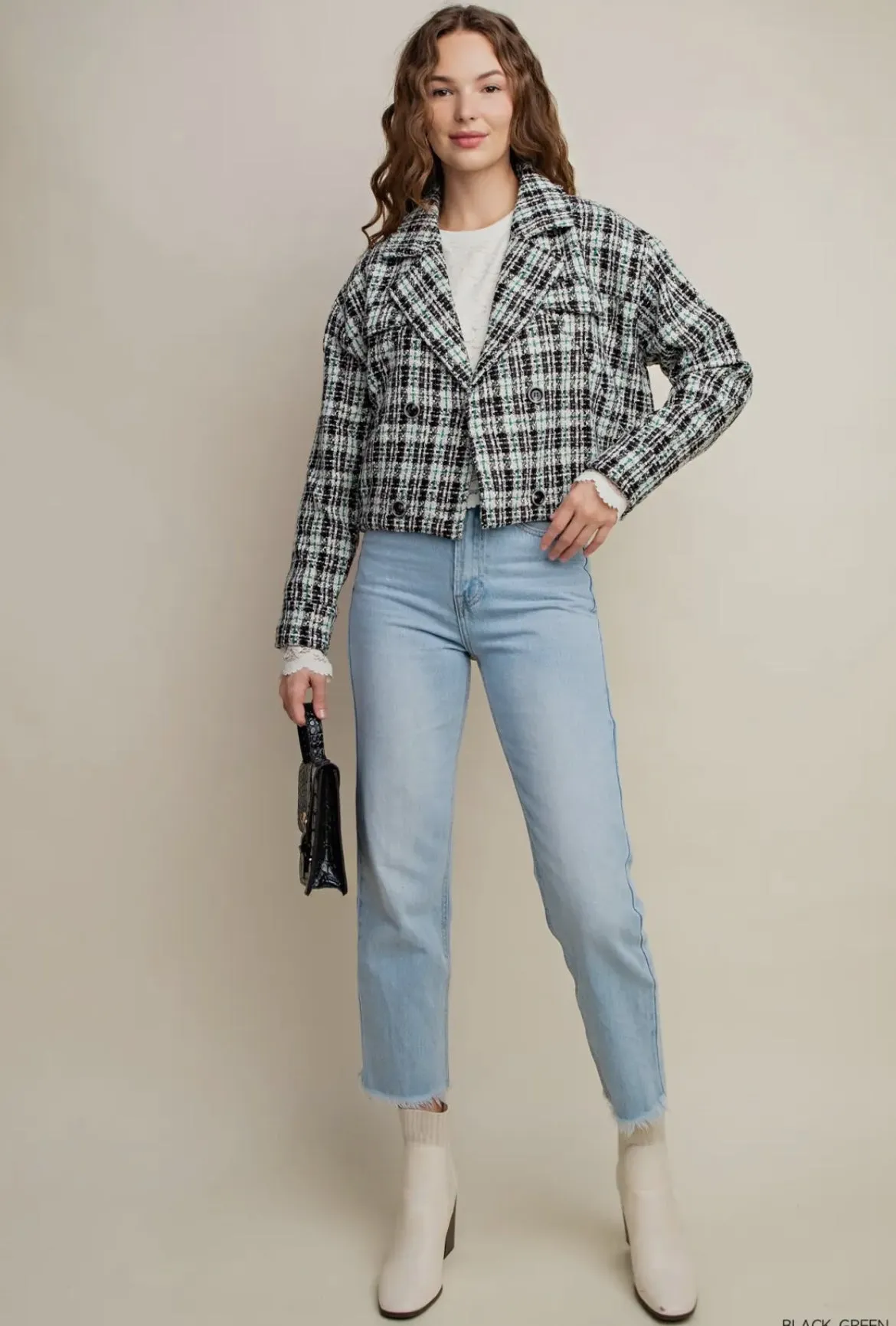 Kori Tweed Cropped Jacket