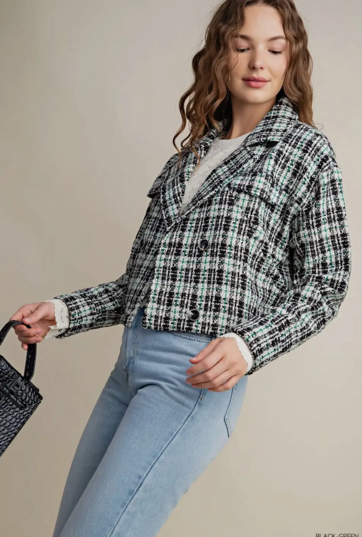 Kori Tweed Cropped Jacket