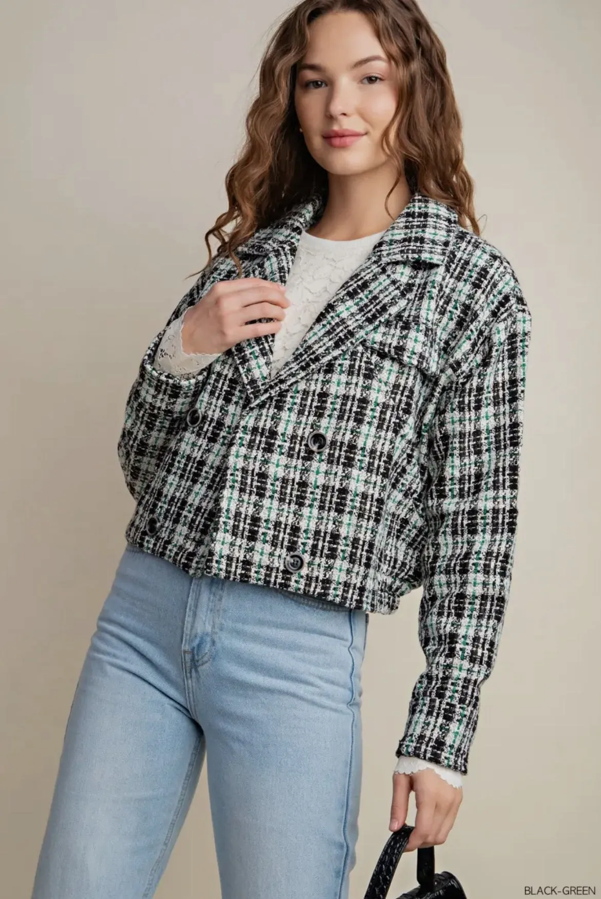 Kori Tweed Cropped Jacket