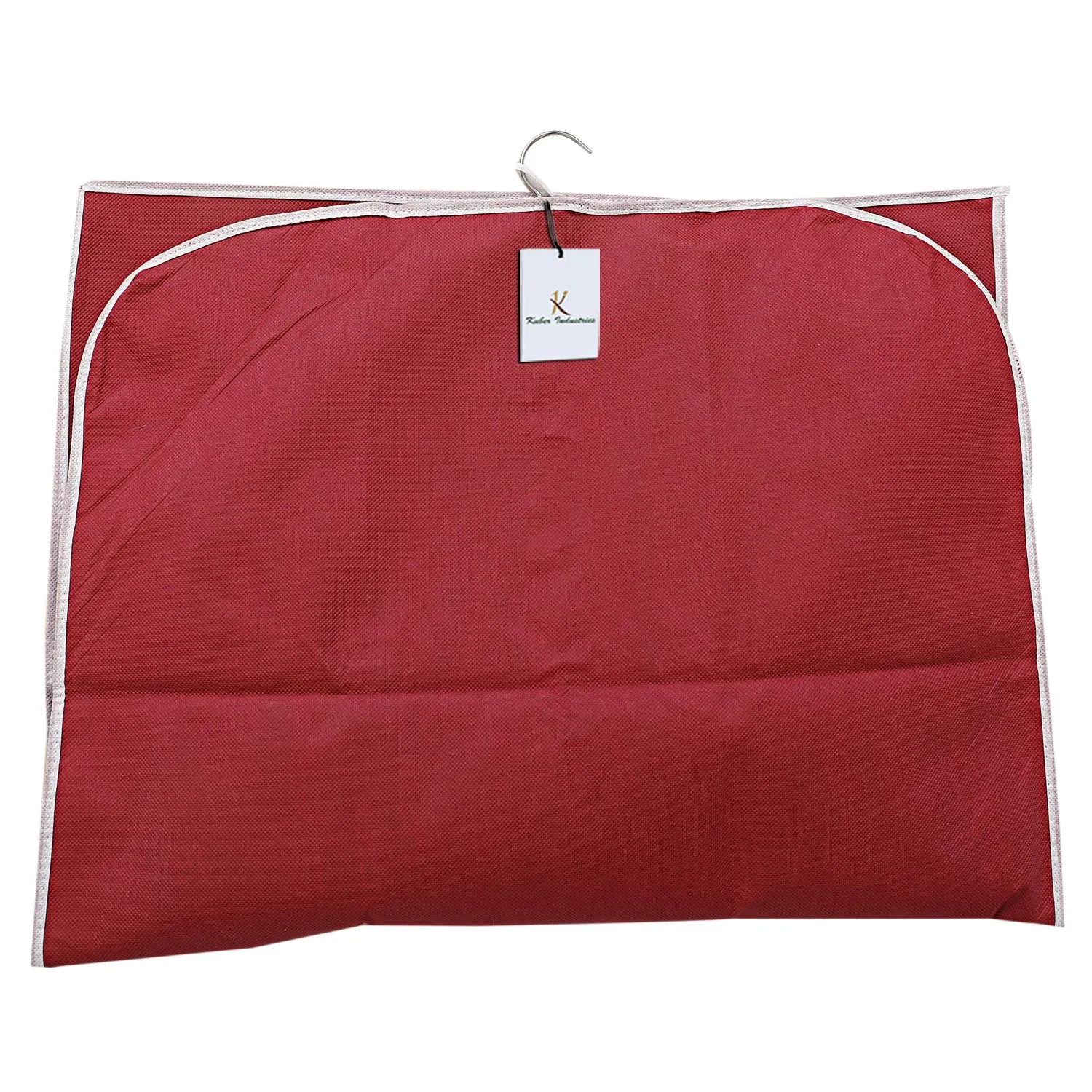 Kuber Industries 3 Piece Non Woven Coat Cover, Maroon (CTKTC2442)