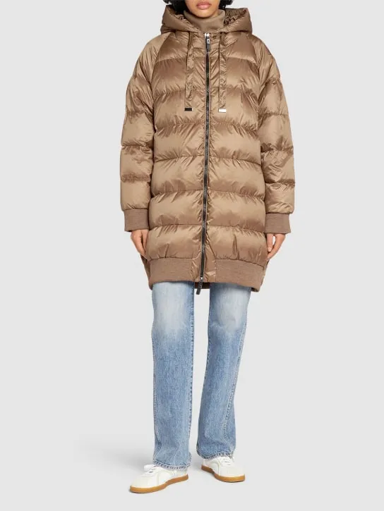 Max Mara   Seif waterproof down long jacket 