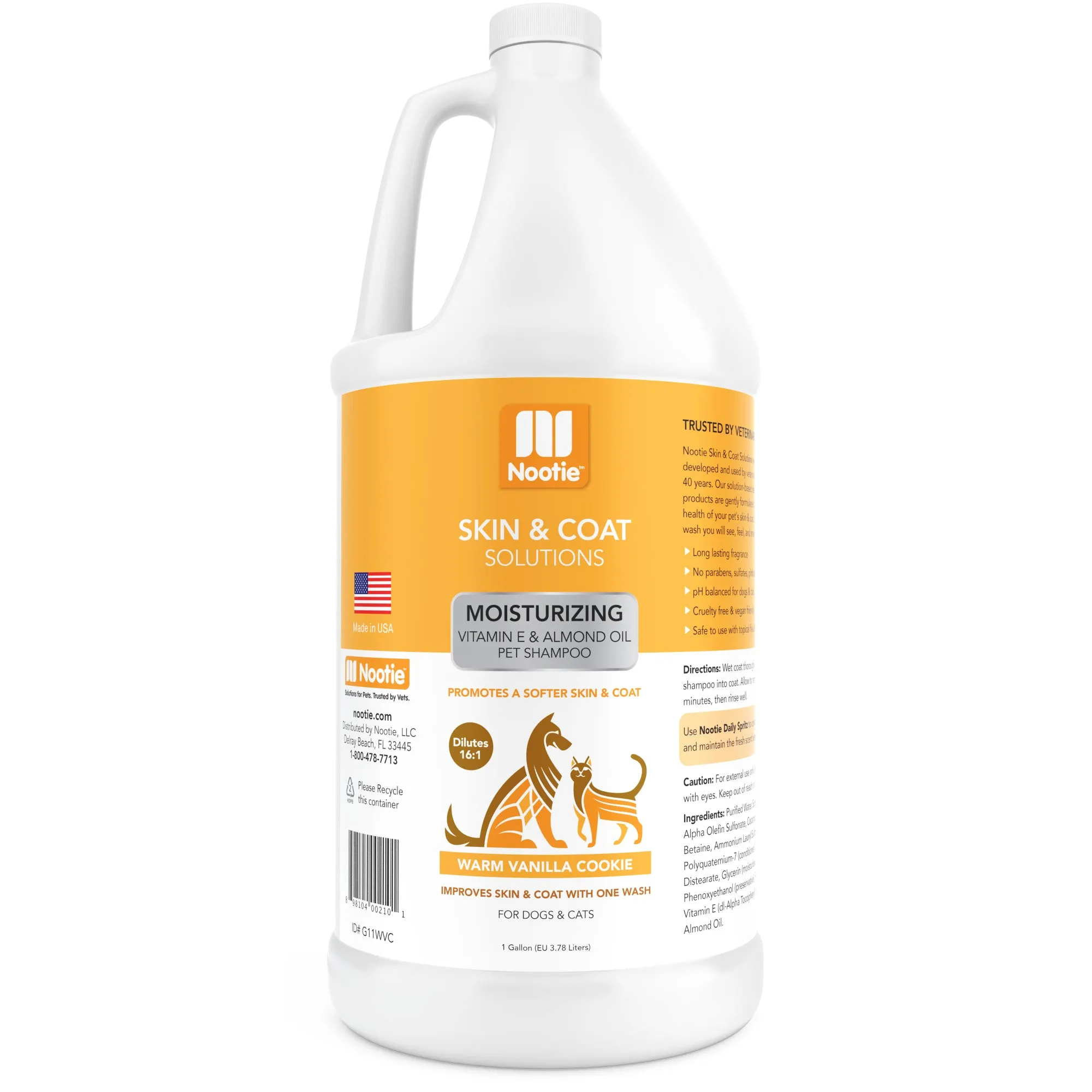 Moisturizing Vitamin E and Almond Oil Pet Shampoo | Warm Vanilla Cookie