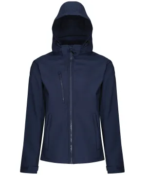 Navy - Venturer 3-layer hooded softshell jacket