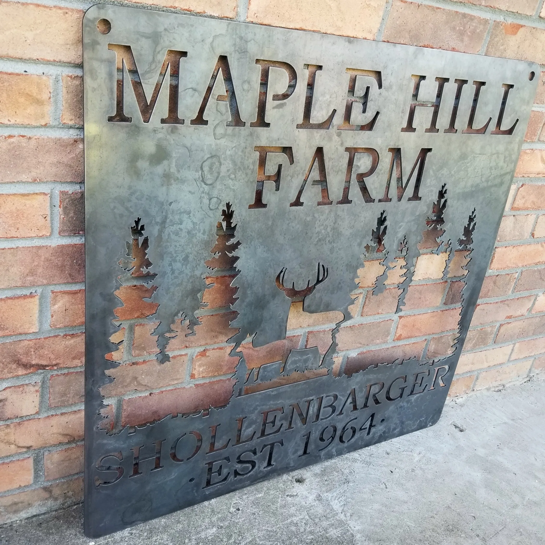 Personalized Rustic Interior Decor - Farmhouse Signs - Welcome Signs - Custom Metal Sign