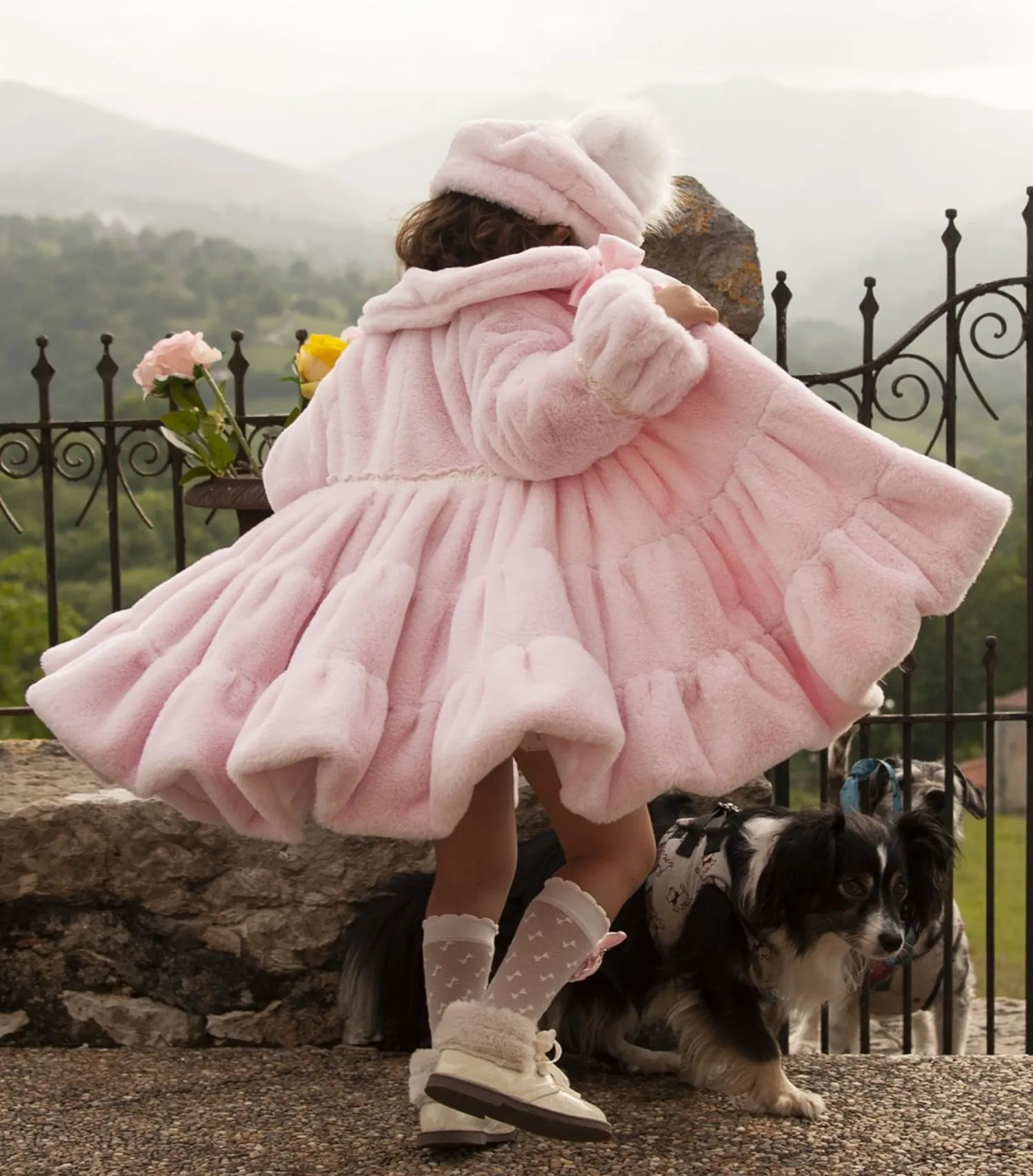 Pink Soft Faux Fur Coat