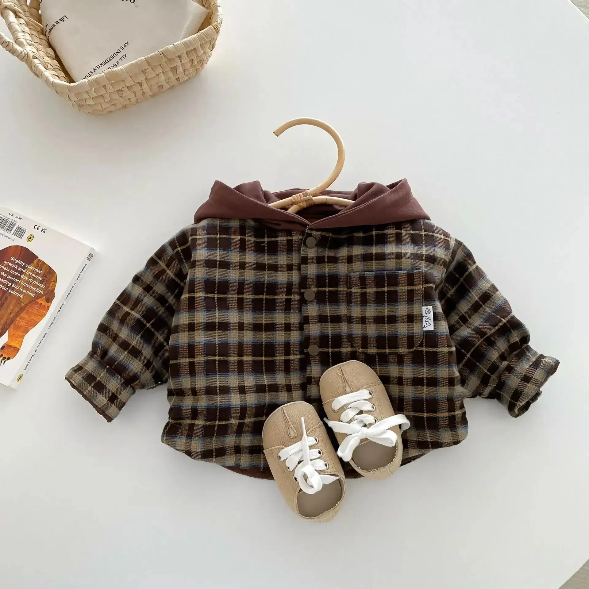 Plaid Winter Hooded Jacket