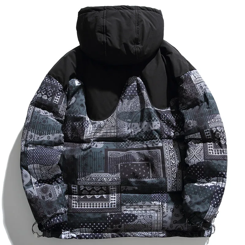 PopFlying Hooded Winter Coat Bandana