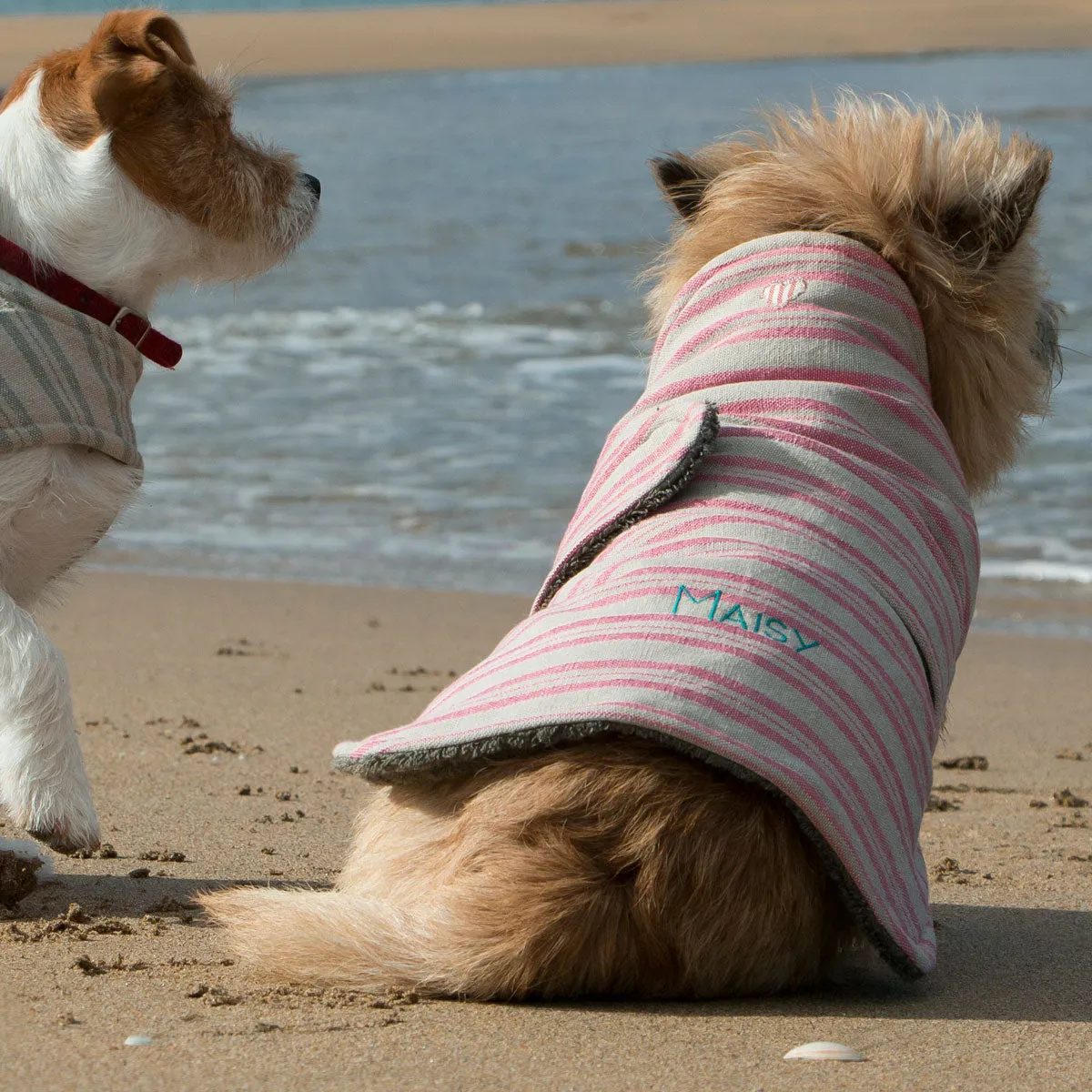 Rose Stripe Dog Coat