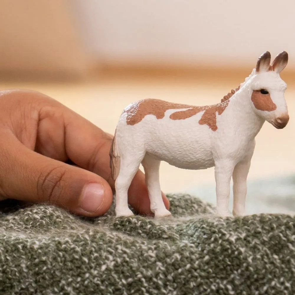 Schleich American Spotted Donkey Figurine