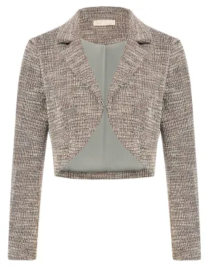 Seckill Offer⌛Cropped Blazer Open Front Long Sleeve Blazers for Work Casual