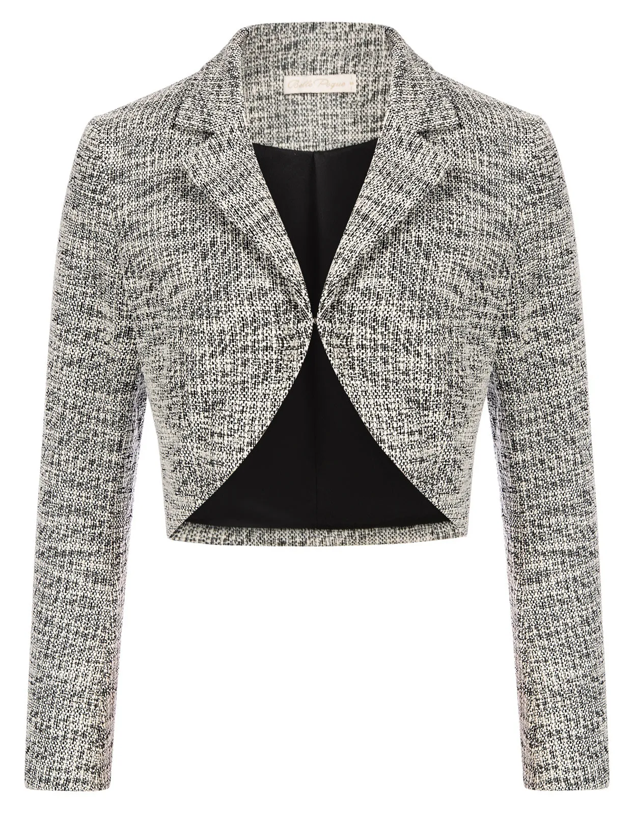 Seckill Offer⌛Cropped Blazer Open Front Long Sleeve Blazers for Work Casual