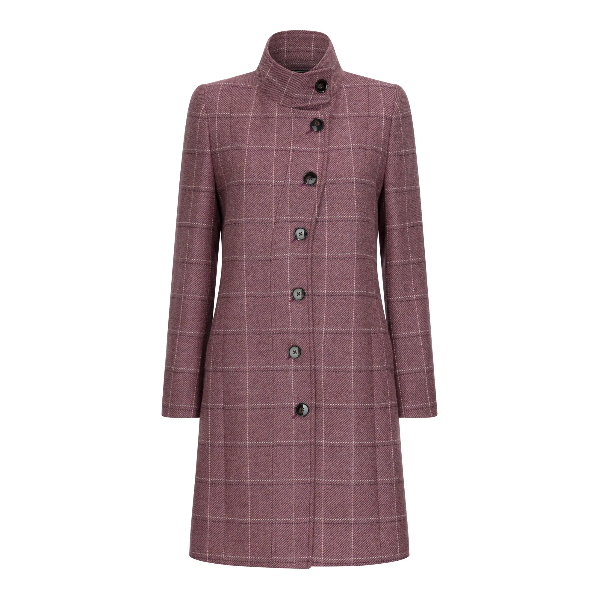 Sinead Mauve Thirsk Tweed Coat