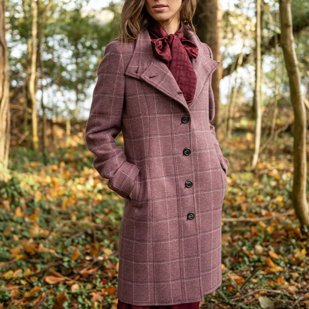 Sinead Mauve Thirsk Tweed Coat