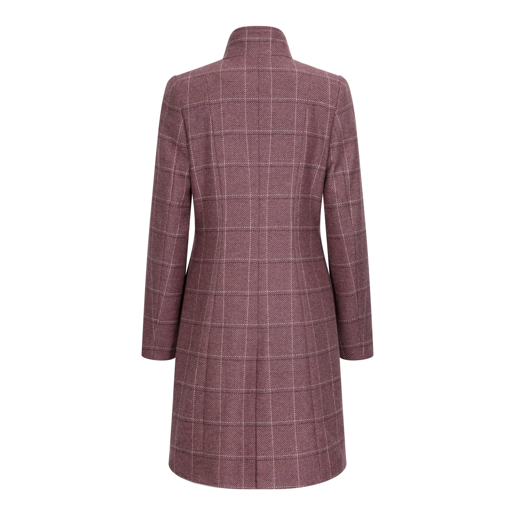 Sinead Mauve Thirsk Tweed Coat