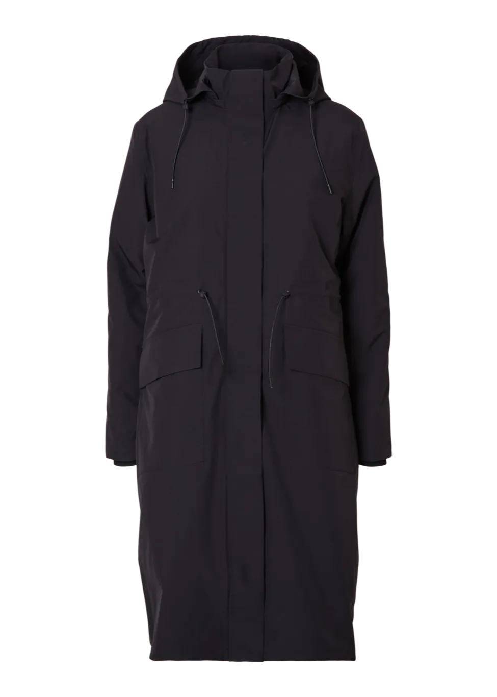 Black Technical Coat by SLFLIZZI: Enhanced