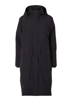 Black Technical Coat by SLFLIZZI: Enhanced