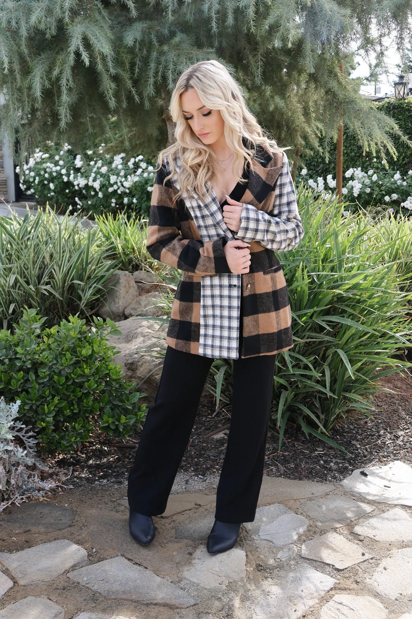 Warm & Cozy Plaid Jacket