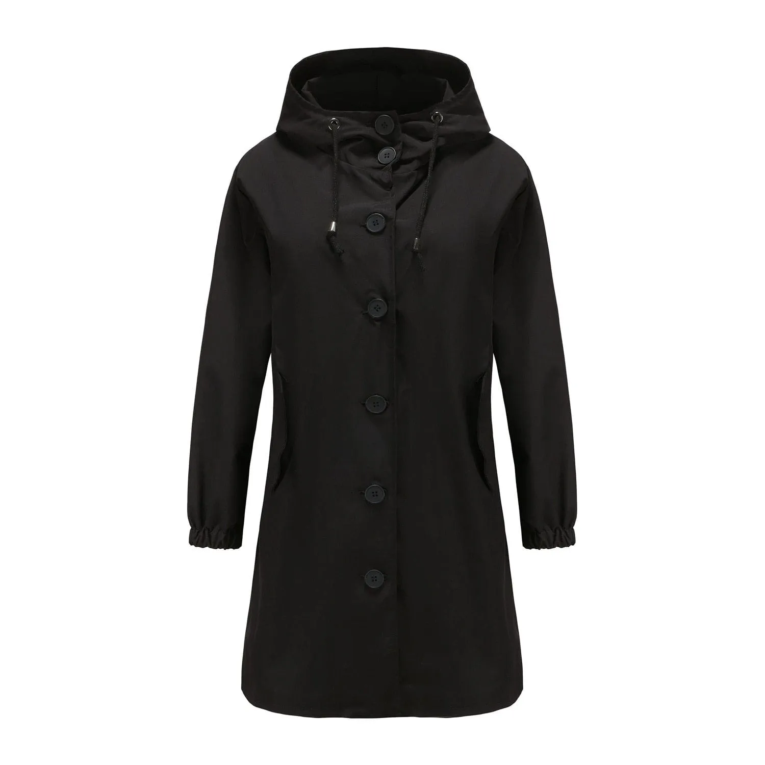 Waterproof Hooded Long Trench Coat