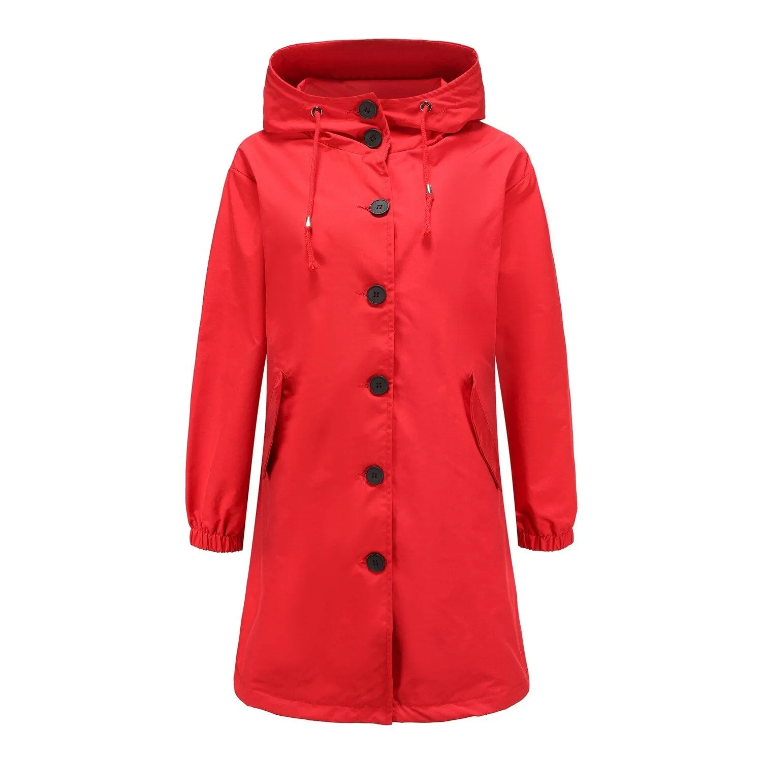 Waterproof Hooded Long Trench Coat