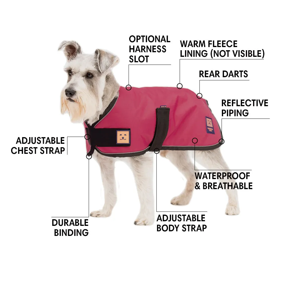 Waterproof Shower Dog Coat with Warm Lining