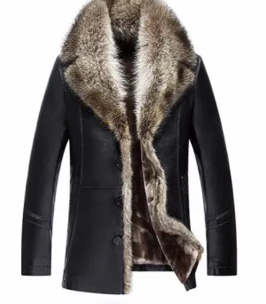 Women's Fur Leather Coat